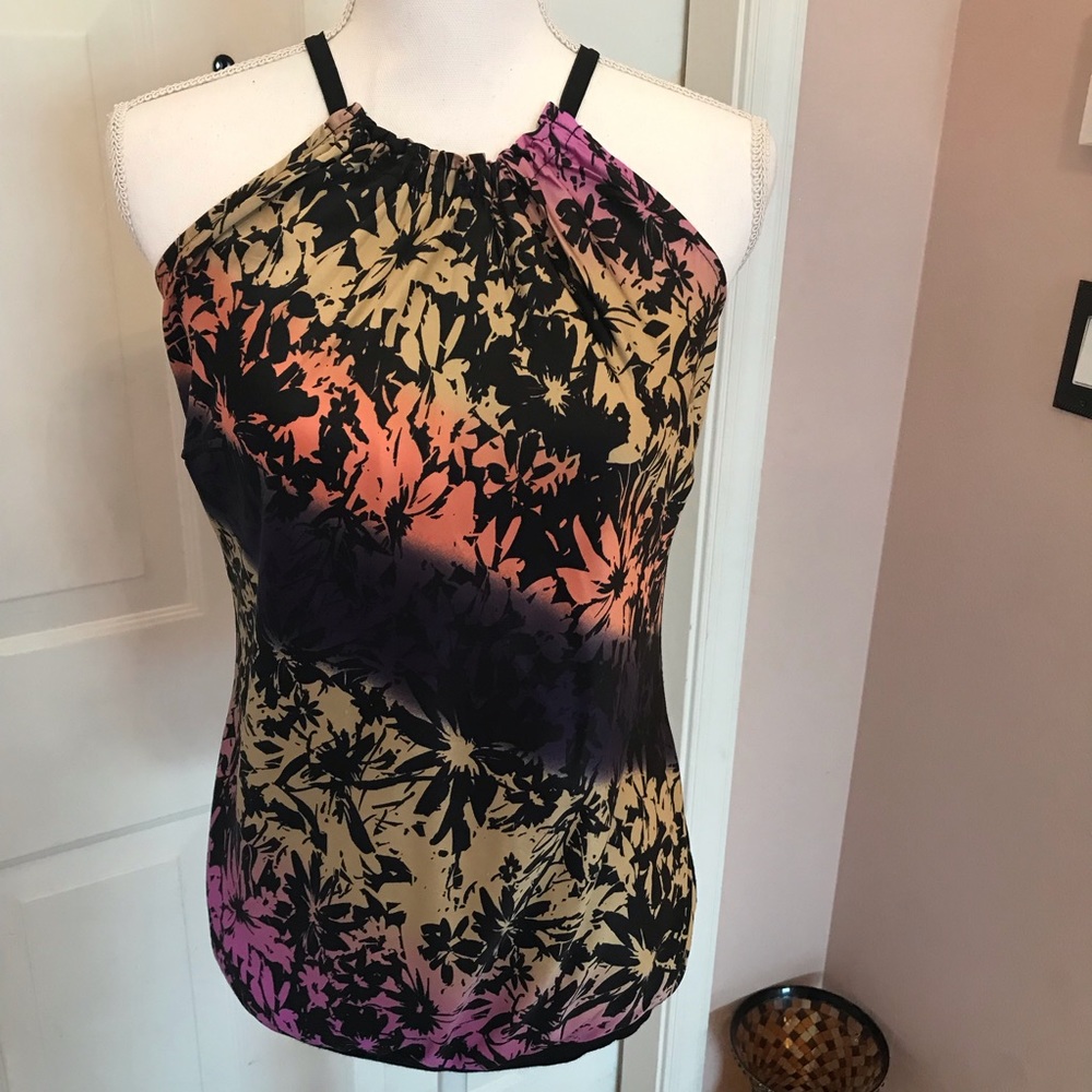 The Limited tank with shirred neckline
